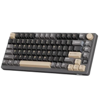 Royal Kludge RK M75 RGB Tri-Mode Hot-Swappable Silver Switch Mechanical Keyboard